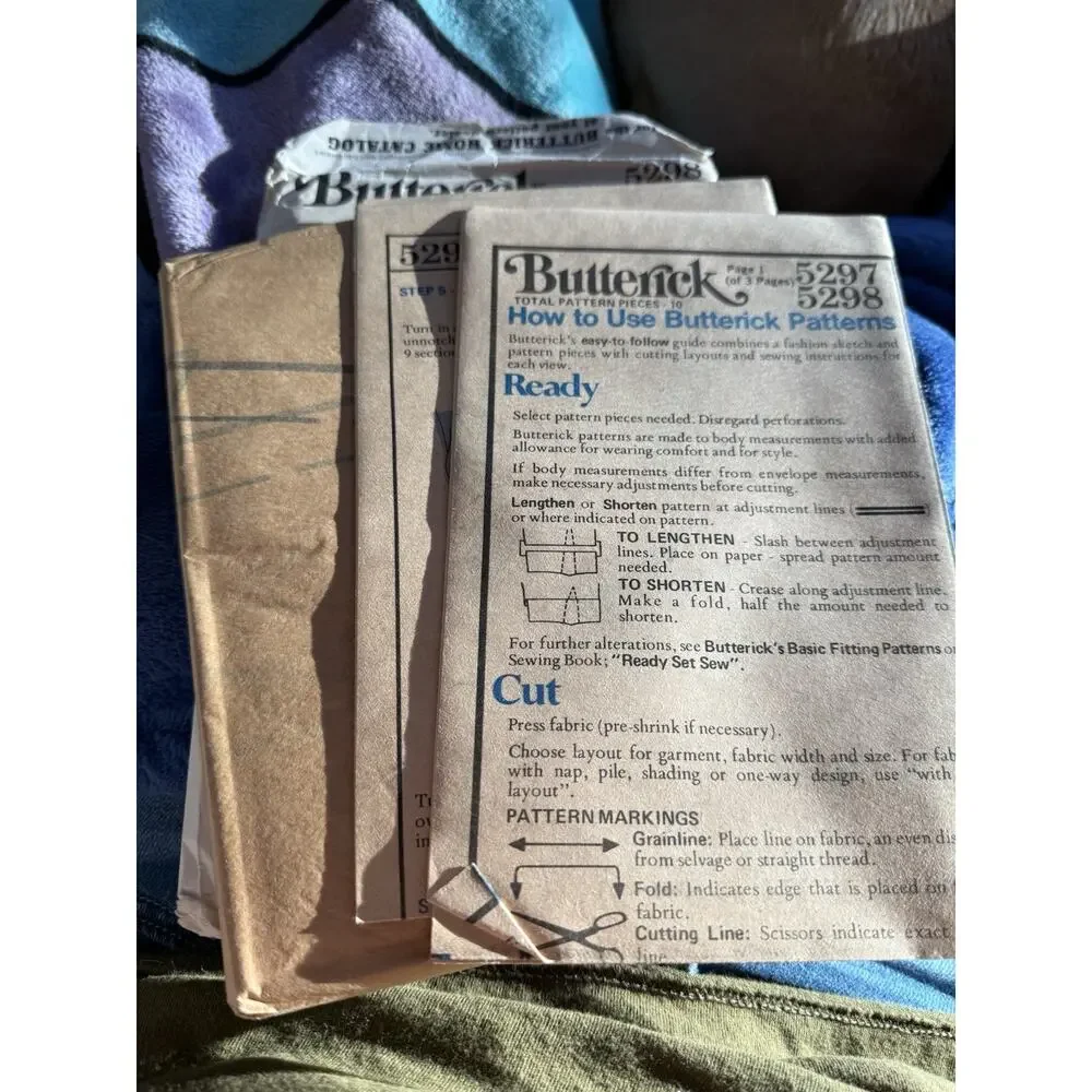 Vintage Butterick 5298 Women’s Dress or Top Sewing Pattern 16½ Fast & Easy